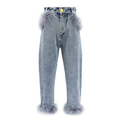 Lola + The Boys 6 Feather Jeans