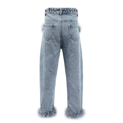 Lola + The Boys 6 Feather Jeans