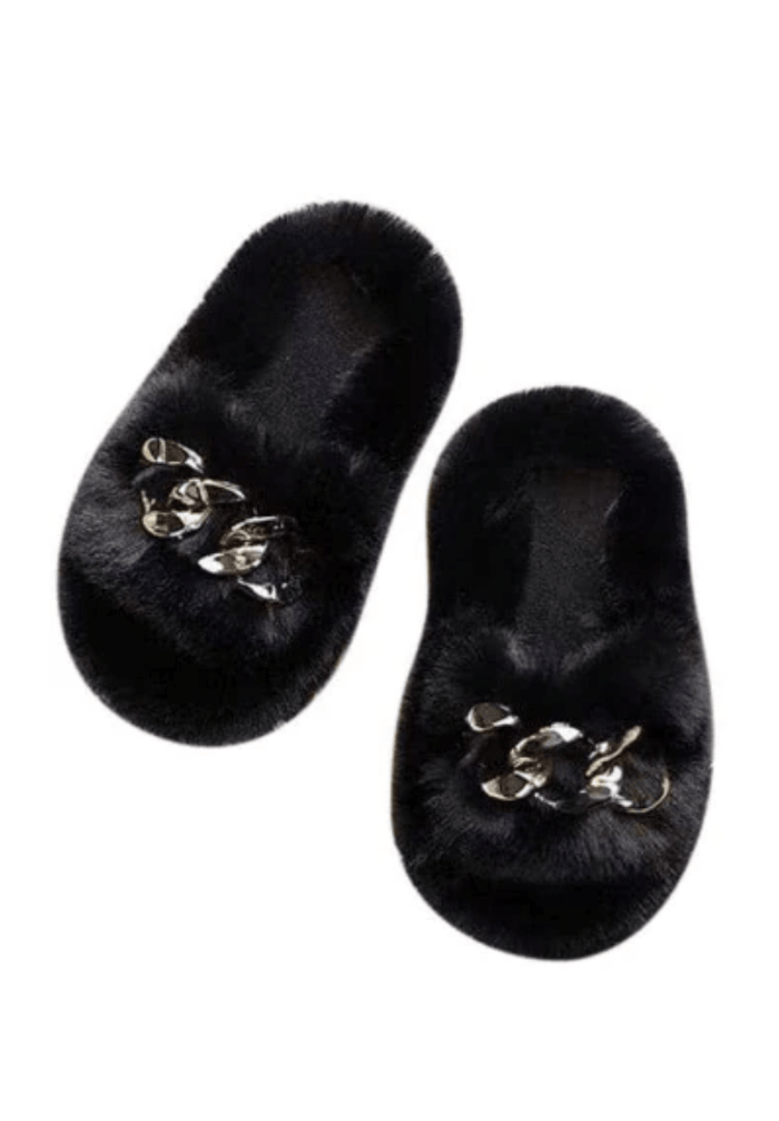 lola-archive-sale Footwear Black Chains Slippers
