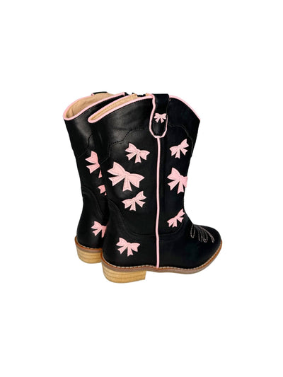 Lola + The Boys Footwear Bow Pink Cowgirl Boots