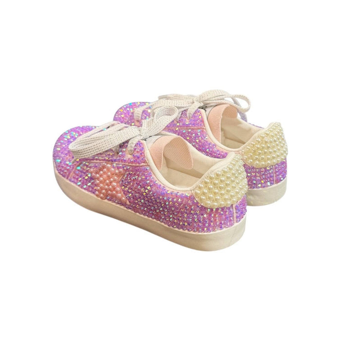 lola-new-arrival Footwear Bubble Gum Crystal Star Sneaker