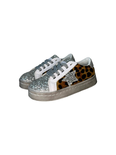 Lola + The Boys Footwear Cheetah Glitter Star Sneaker