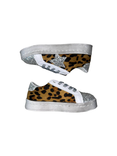 Lola + The Boys Footwear Cheetah Glitter Star Sneaker