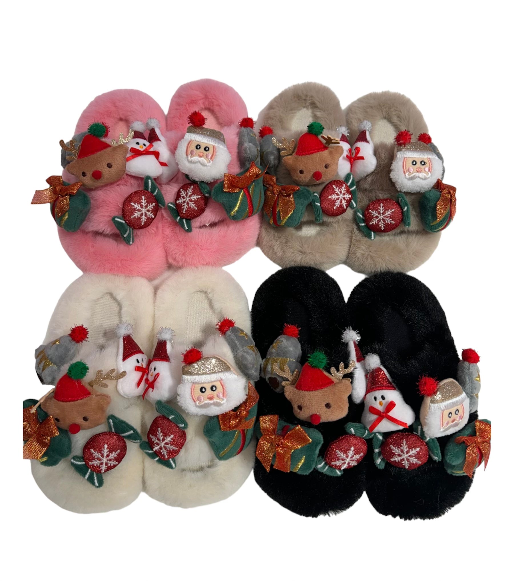 Christmas plush slippers 2025