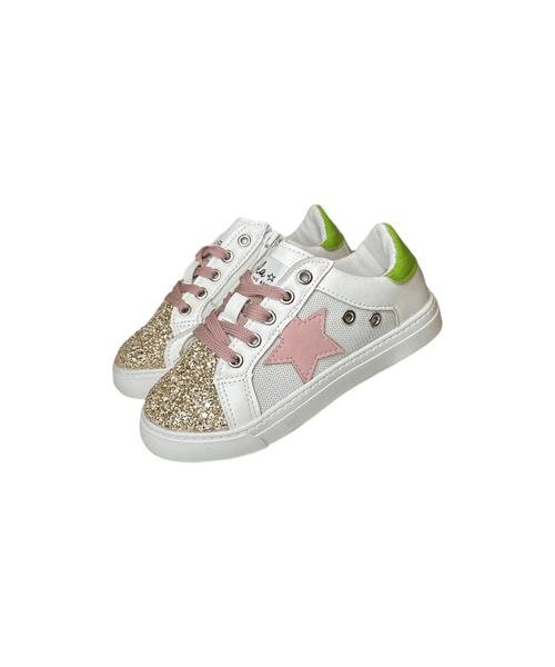 Toddler Girls Glitter Rainbow Low Top Sneakers | The Children's Place -  WHITE