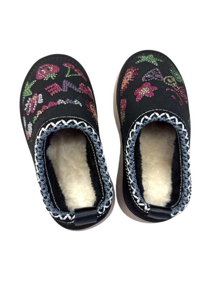 Lola + The Boys Footwear Crystal Doodle Sherpa Booties
