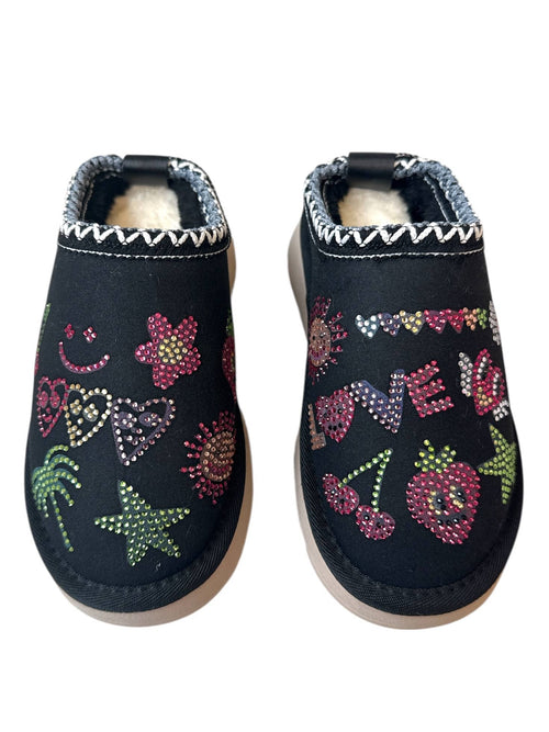 Lola + The Boys Footwear Crystal Doodle Sherpa Booties