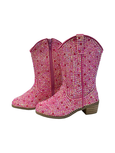 Lola + The Boys Footwear Crystal Shimmer Cowgirl Boots
