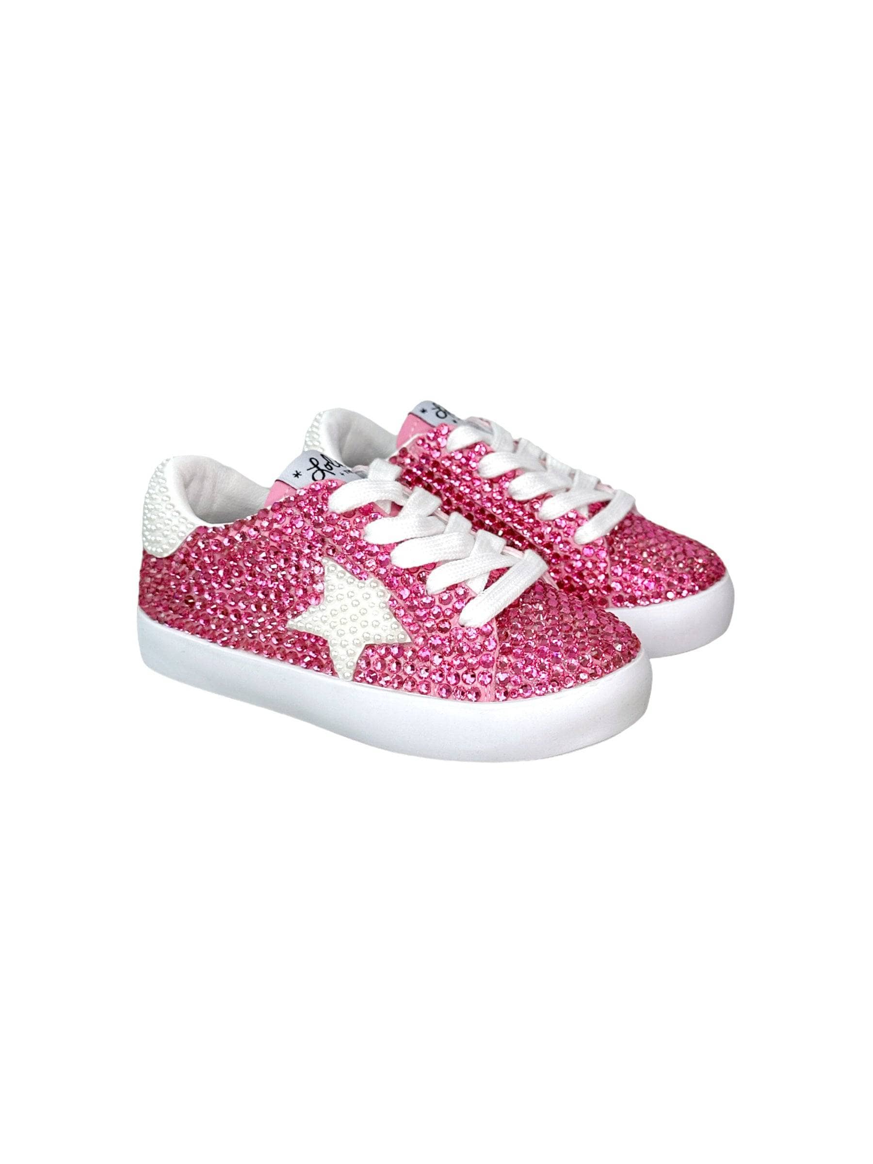 The Pink Superstar Sneakers: Golden Inspired Sparkly Sneakers 9