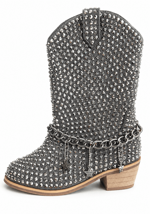 shoes Footwear Graphite Sparkle Cowgirl Boots