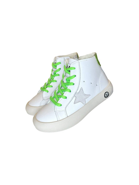 Green Happy Star HighTop Sneaker