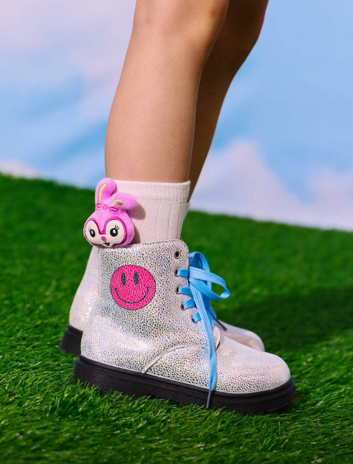 exclude-fall Footwear Happy Emoji Combat Boots