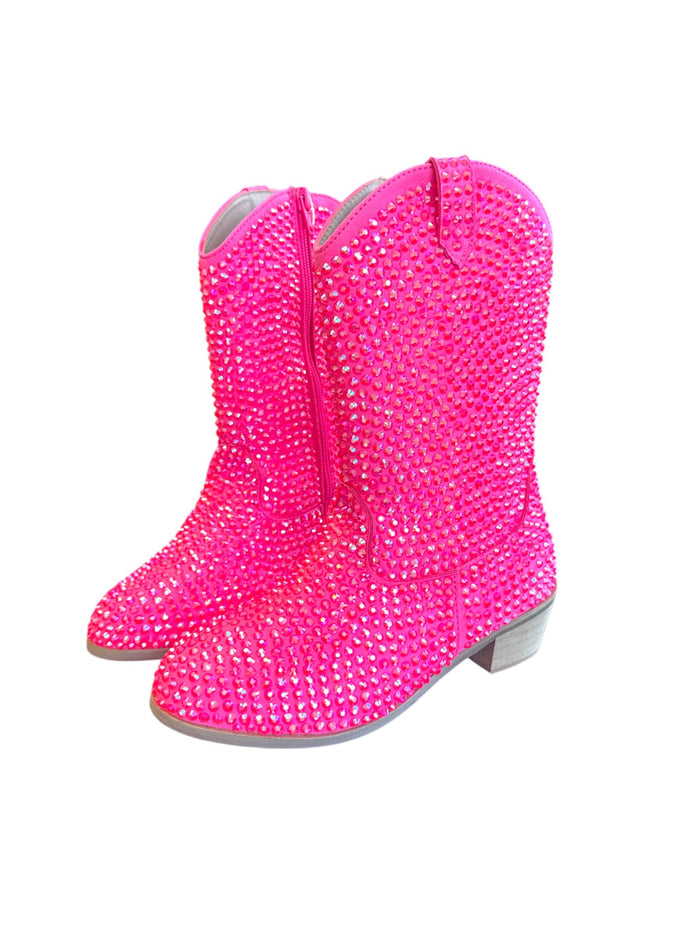 shoes Footwear Hot Pink Crystal Cowgirl Boots