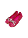 Lola + The Boys Footwear Hot Pink Sparkle Ballet Flats