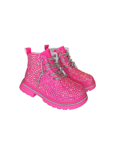 Lola + The Boys Footwear Hot Pink Sparkle Boots