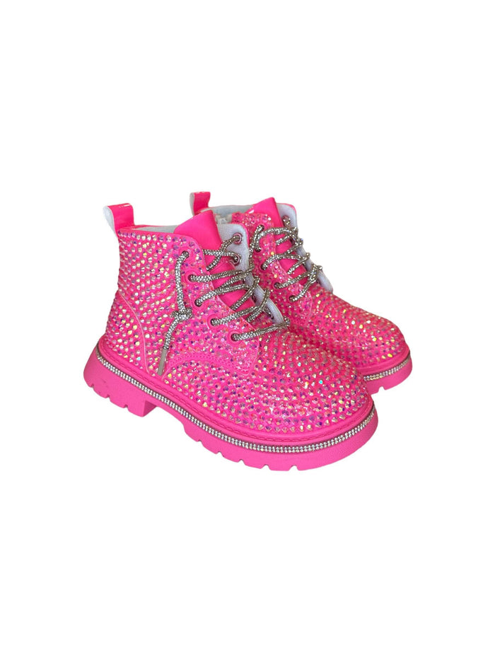 Lola + The Boys Footwear Hot Pink Sparkle Boots