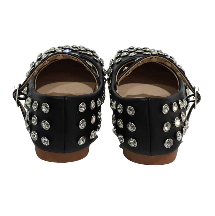 lola-new-arrival Footwear Midnight Studded Ballet Flats