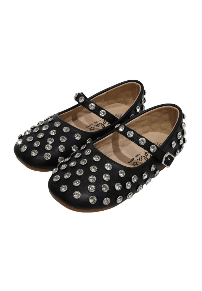 lola-new-arrival Footwear Midnight Studded Ballet Flats
