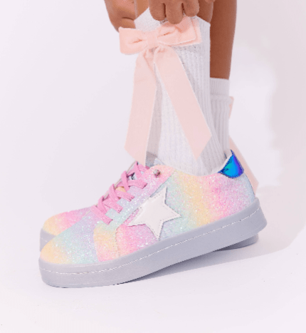 Lola + The Boys Footwear 7C (23) Ombre Glitter Star Sneaker