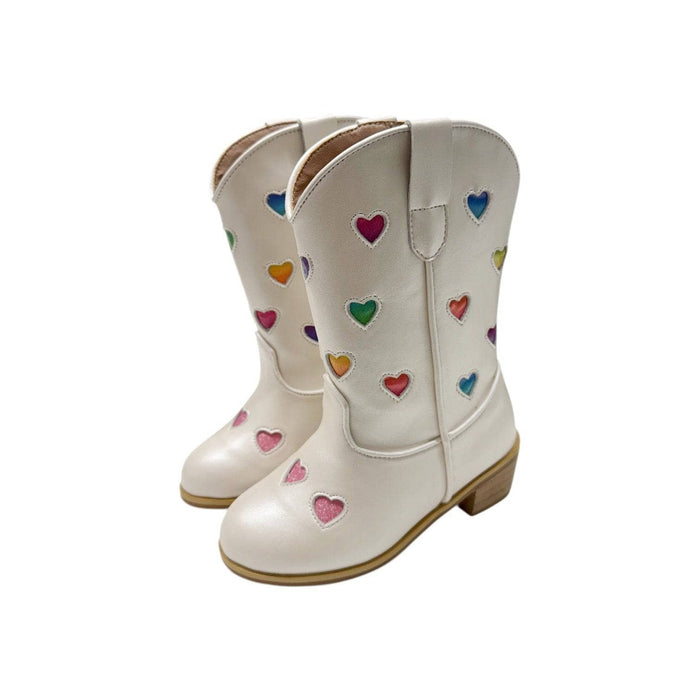 Lola-my-little-pony Footwear Pastel Ombre Hearts Cowgirl Boots