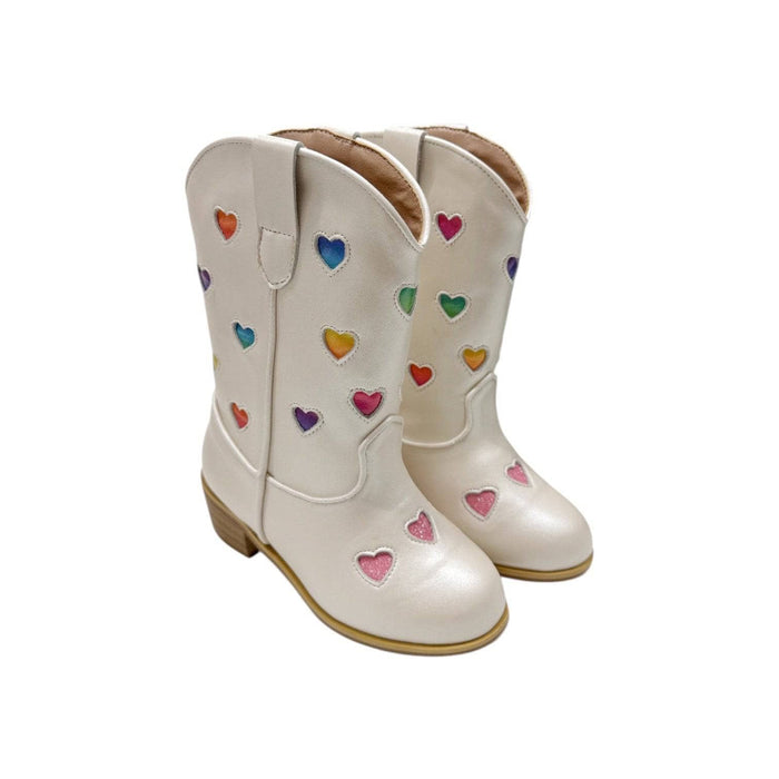 Lola-my-little-pony Footwear Pastel Ombre Hearts Cowgirl Boots