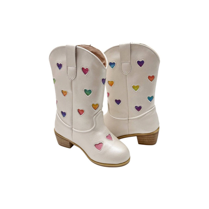 Lola-my-little-pony Footwear Pastel Ombre Hearts Cowgirl Boots