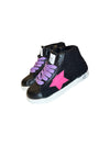 Lola + The Boys Footwear Pink & Black High Top Sherpa Sneaker