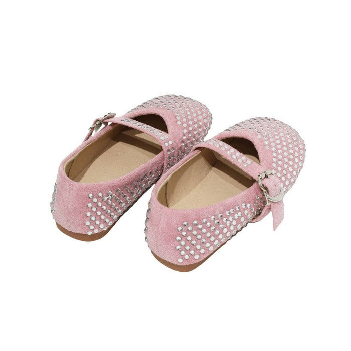 lola-new-arrival Footwear Pink Crystal Ballet Flat