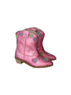 Lola + The Boys Footwear 6C (22) Pink Iridescent Heart Cowgirl Boots