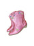 Pink Iridescent Heart Cowgirl Boots