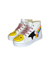 Lola + The Boys Footwear Rainbow Smiley Hi Top Sneaker