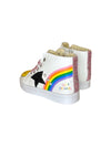 Lola + The Boys Footwear Rainbow Smiley Hi Top Sneaker