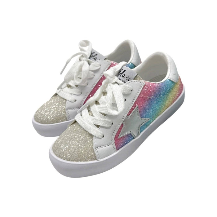 Lola + The Boys Footwear Shimmer Rainbow Star Sneakers