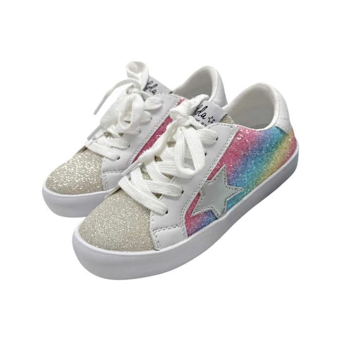 Lola + The Boys Footwear 7C (23) Shimmer Rainbow Star Sneakers