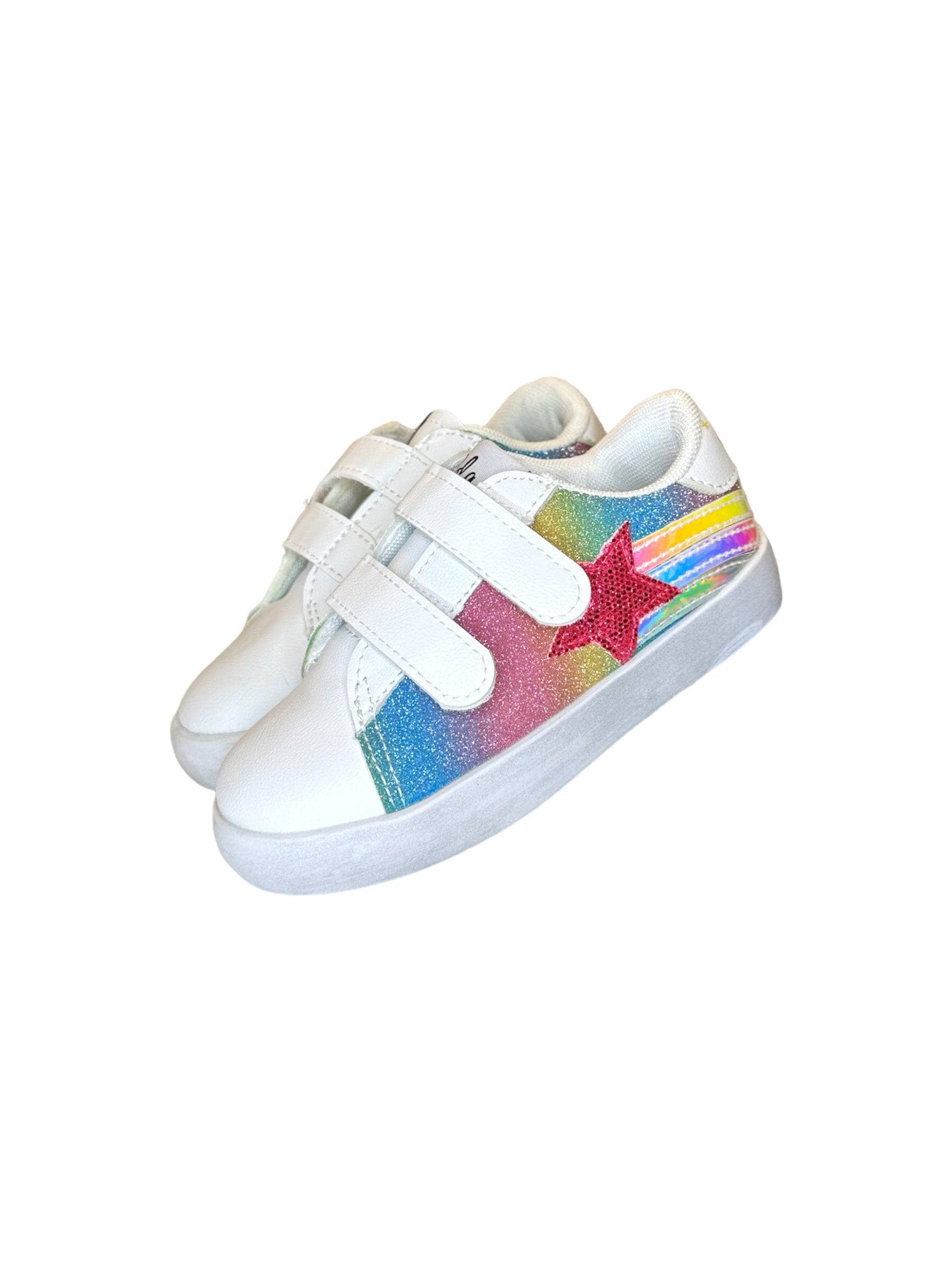 Rainbow Star Glitter Sneaker