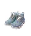 Lola + The Boys Footwear Silver Sparkle Boots