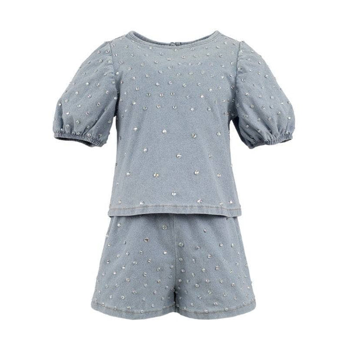 Lola + The Boys Gem Denim Short Set