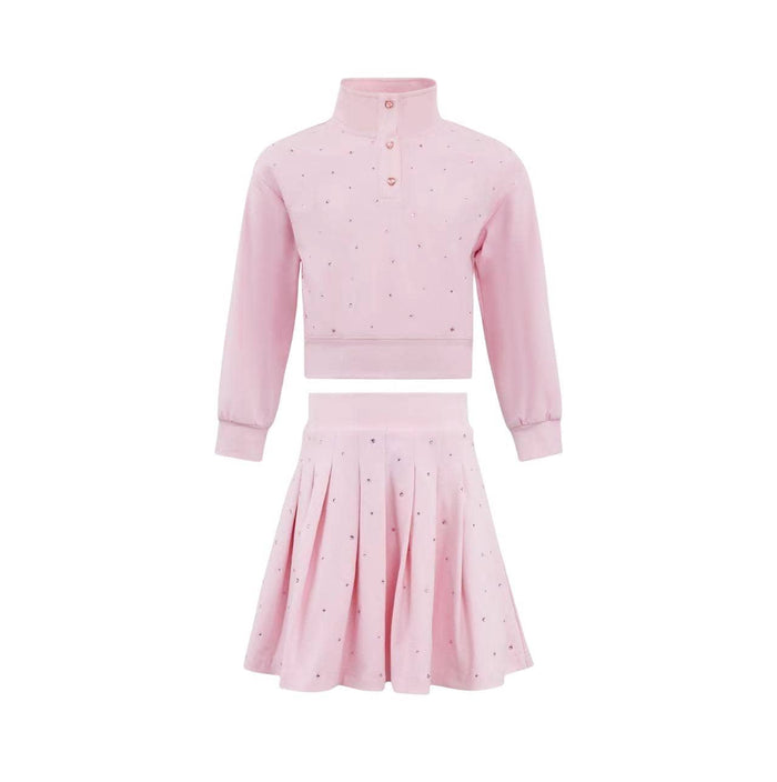 Lola + The Boys Girls Sparkle Skirt Set