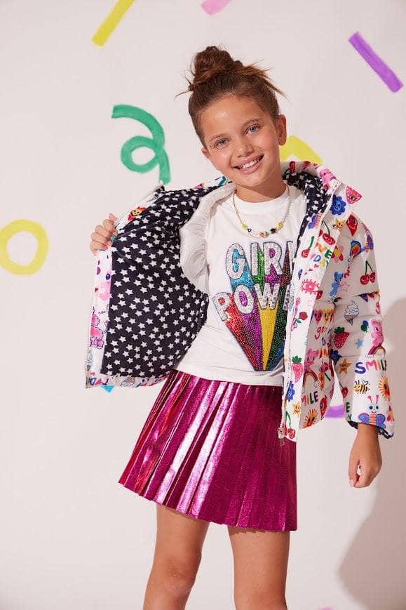 exclude-new-arriv Good Vibes Doodle Art Puffer