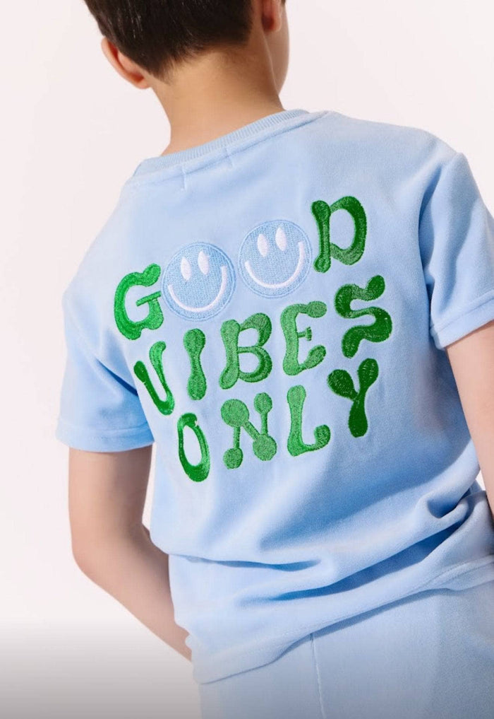 lola-new-arrival Good Vibes Only Velour Short Set