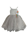 Lola + The Boys 6 Grey Rainbow Tulle Dress