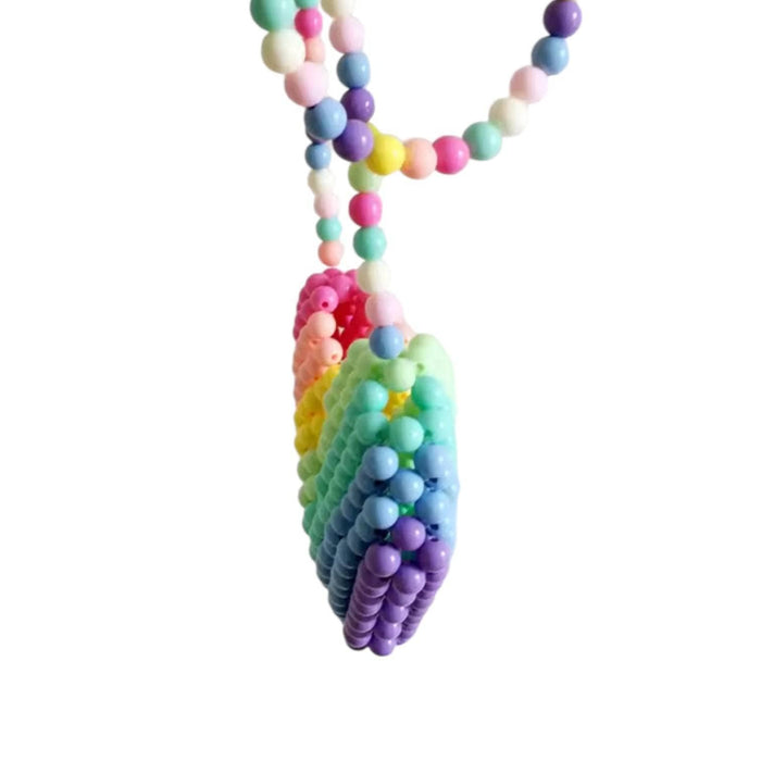 Lola + The Boys Gumball Beaded Coin Heart Purse