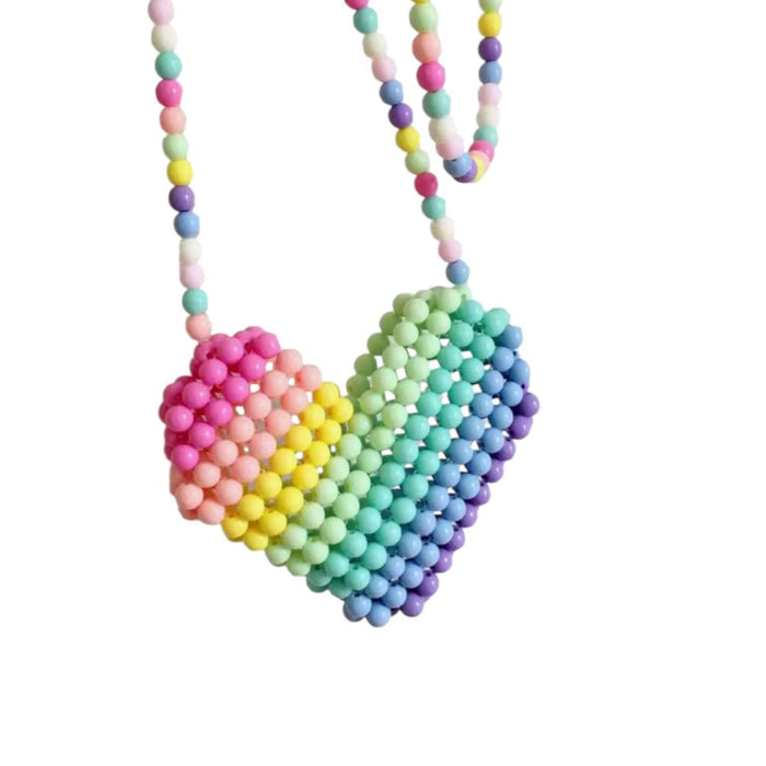 Lola + The Boys Gumball Beaded Coin Heart Purse
