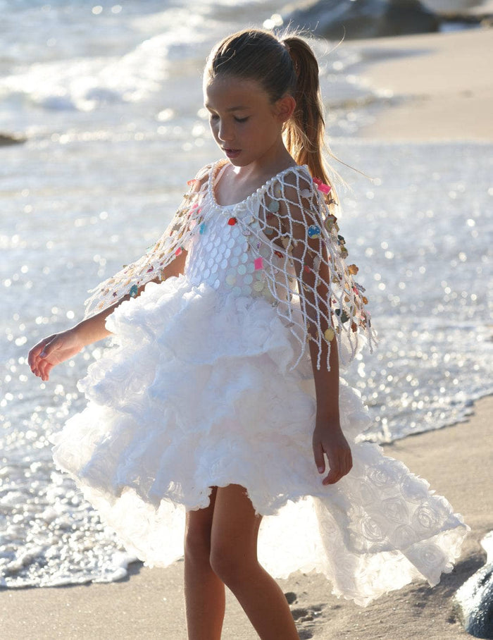 lola-new-arrival Hand Beaded Charm Cover Up