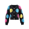 Lola + The Boys 2 Happy Emoji Cardigan