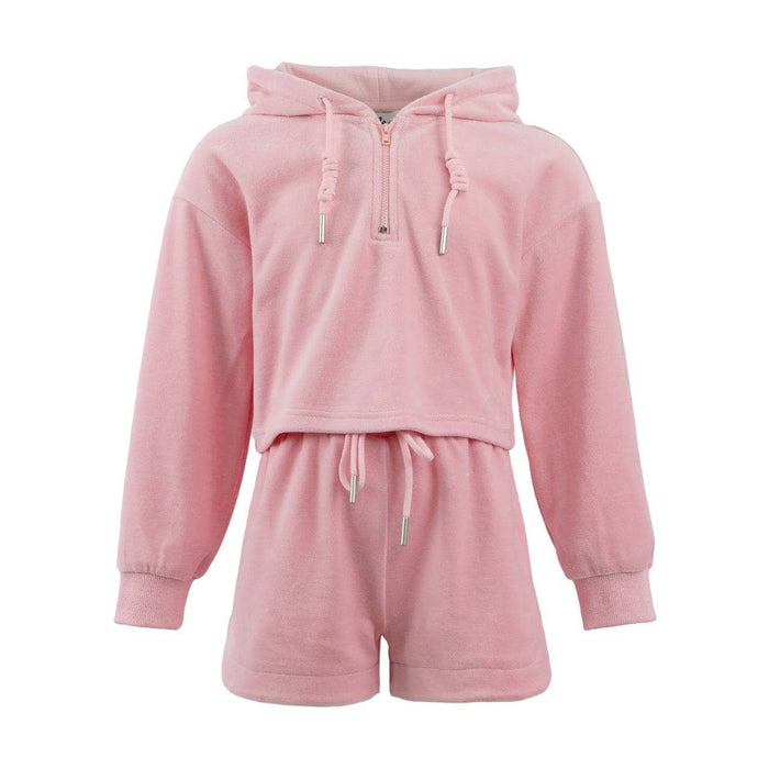 Lola + The Boys 2 Happy Velour Short Set