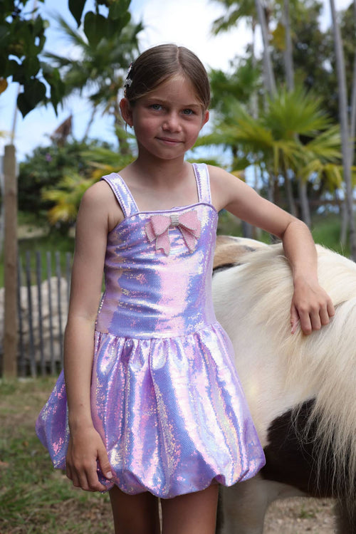 Lola + The Boys 2 Haze Bow Bubble Dress