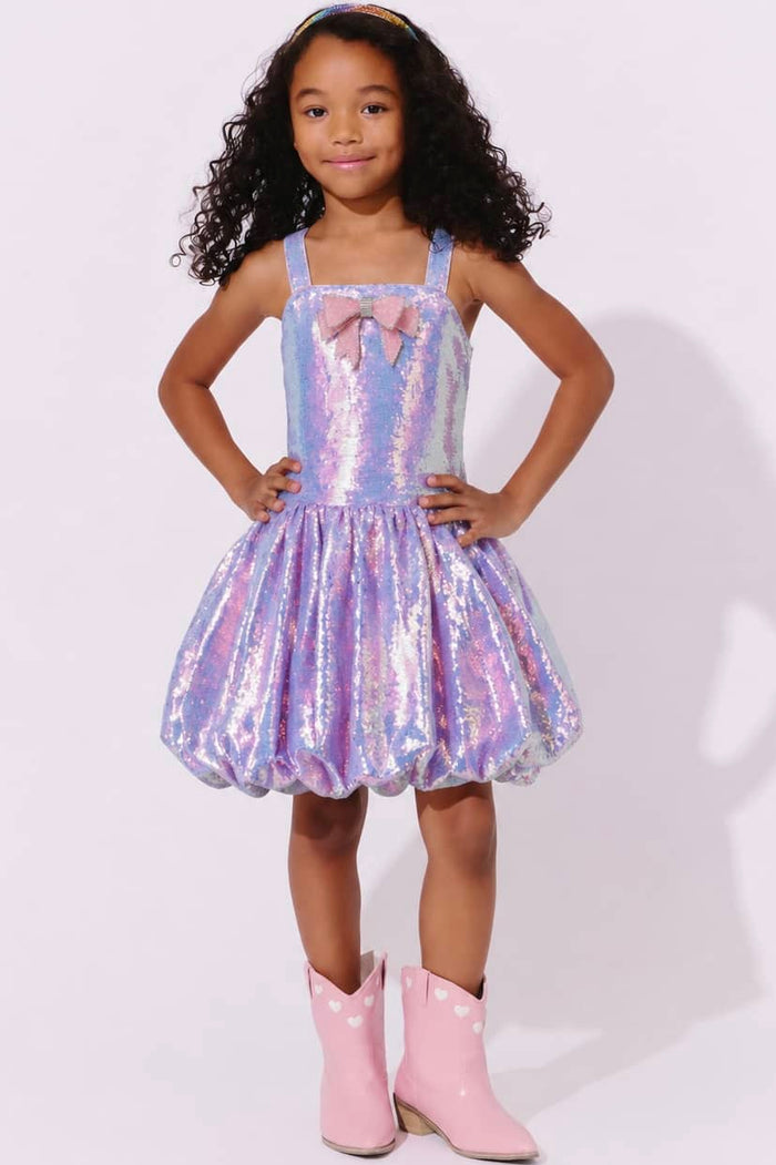 Lola + The Boys Haze Bow Bubble Dress
