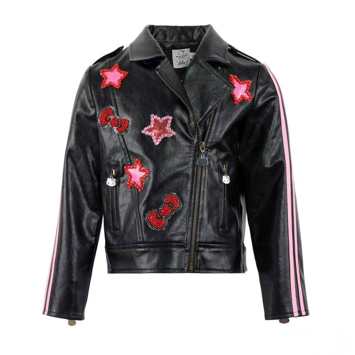 Lola + The Boys Hello Kitty Leather Jacket