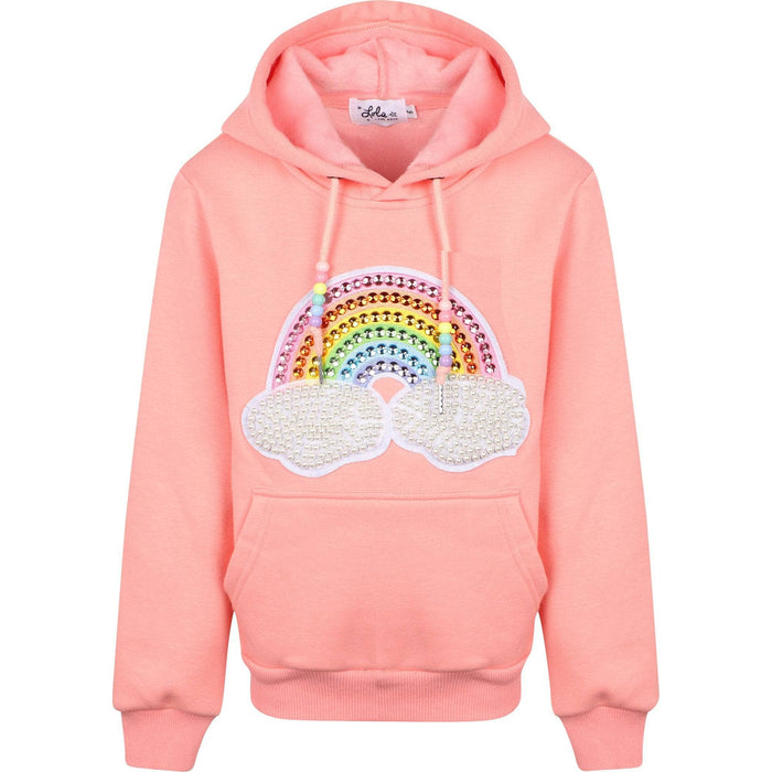 Lola + The Boys Hoodie Happy Rainbow Candy Hoodie